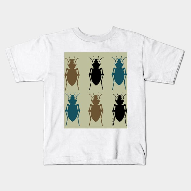 Beetles Kids T-Shirt by vBookvah